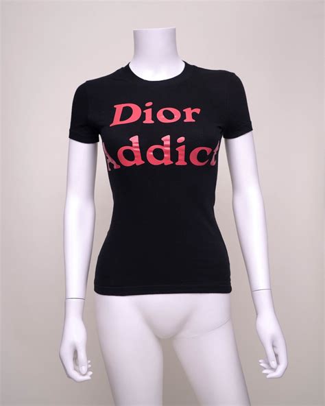 buy dior addict t shirt|Christian Dior Vintage Addict Logo T.